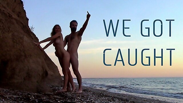 Public Sex on the Beach - WE GOT CAUGHT!