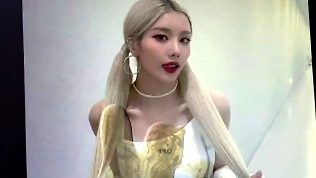 Cum on IZone Eunbi pussy and boobs