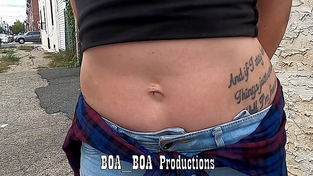 Belly Button Play with Tattoos