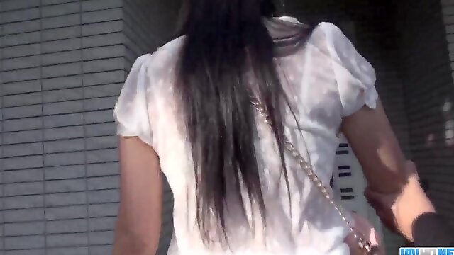 Risa Shimizu Endures A Great One-Eyed Snake In Her Tiny Love Holes