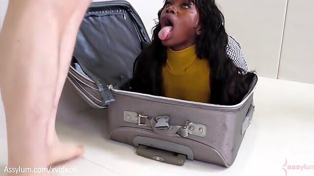 Suitcase, Black Girl Rimming