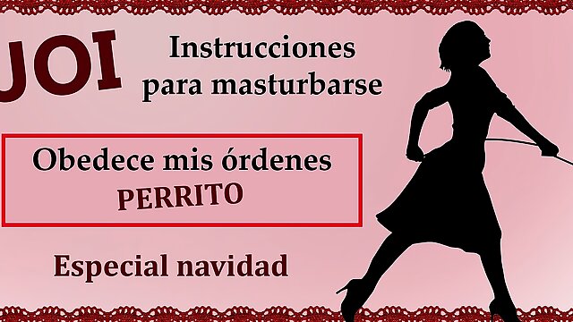 Spanish JOI - Te trato como un perrito sumiso en navidad.