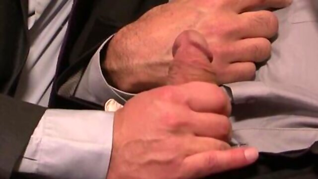 Fancy rich DILFs Dirk Caber and Adam Russo fucking each other hard