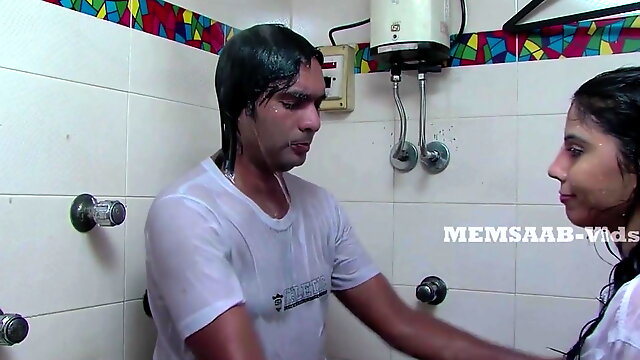 Desi Shower, Desi Indian Bathroom, Indian Softcore, Clothed Shower