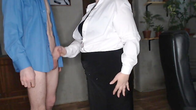 Fucking sexy secretary in stockings and panties