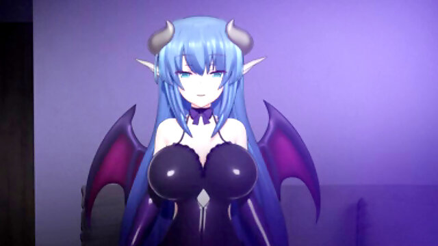 Female dom, demon-girl, hentai