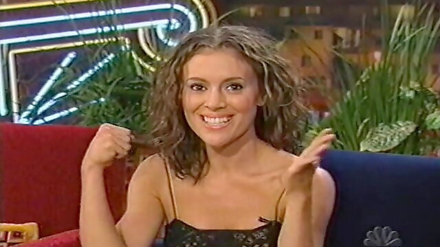 Alyssa Milano - The Tonight Show With Jay Leno (1999-04-10)