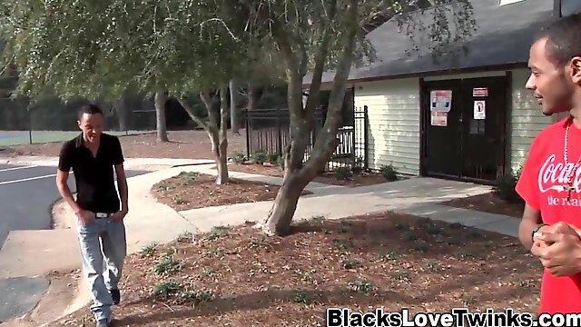 Black twink rides ebony dudes long shlong