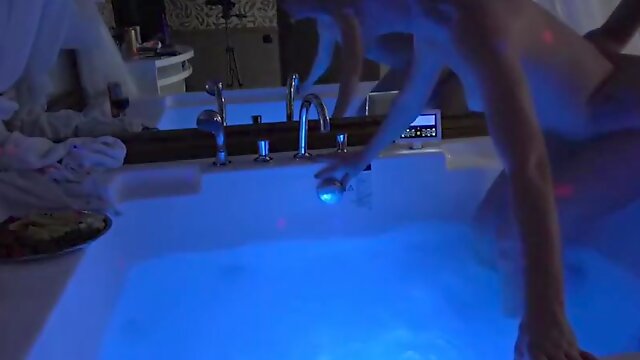 Russian Mature Blonde Fucked In Jacuzzi By Young Guy