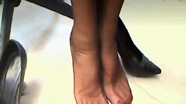 Office Foot, Sexy High Heels, Nylon Feet