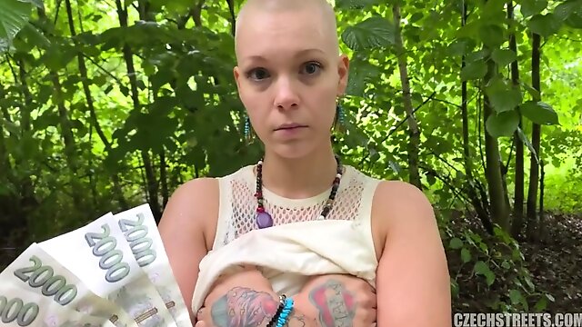 Laura - Shaved Rebel Girl Gets Fucked for Cash