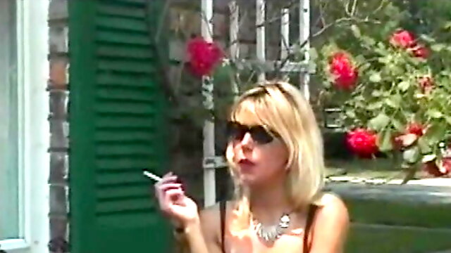 Hot Blonde Smoker Agrees to be Filmed