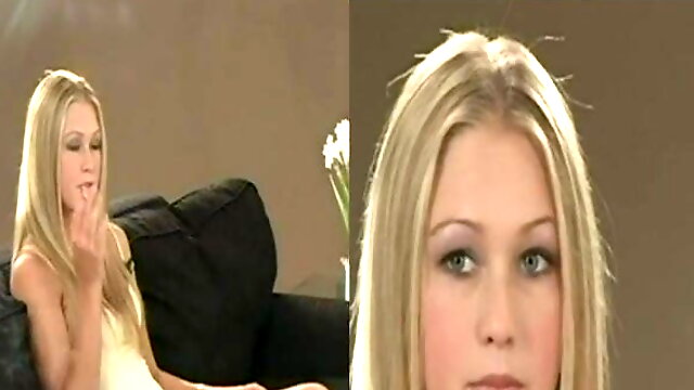 Blonde Smoking - Split Screen