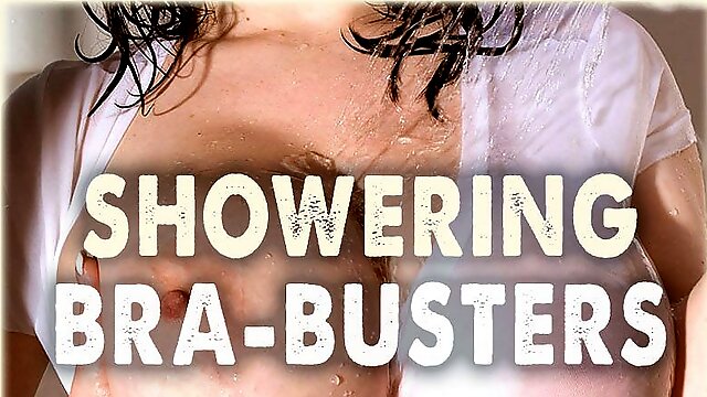 Showering Bra-busters - Beshine, Christy Marks, and Karina Hart - Scoreland
