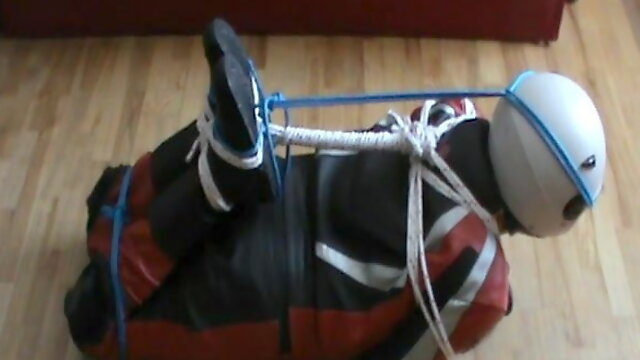 Immobilized by hogtied