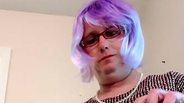 Crossdresser Solo Cum, Pantyluvn Sissy