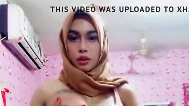 Shemale Solo Masturbation, Crossdresser, Homemade, Hijab, Arab