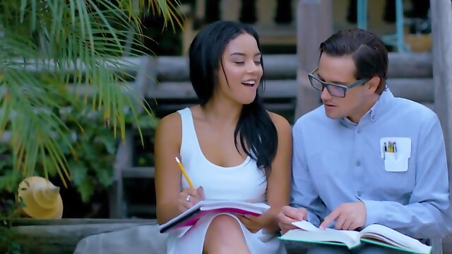 Sex with the young nerd is better for the Latina than study