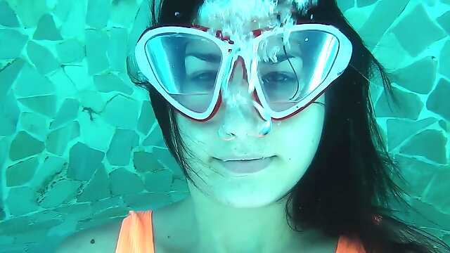 Underwater hottest gymnastics by Micha Gantelkina
