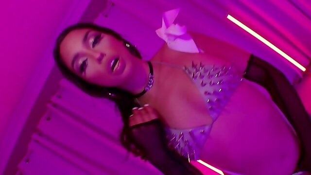 Latina with hoop earrings fucked and creampied by black lovelace