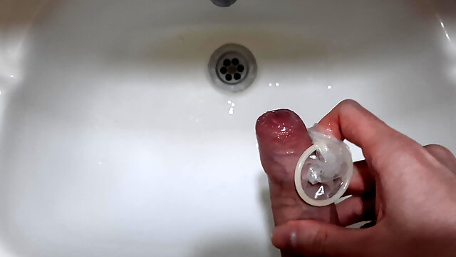 Cumming into CONDOM