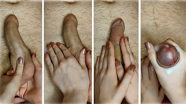 Balls And Penis Massage with Cumshot At The End