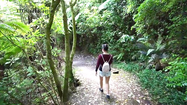 Walking Nude In Forest