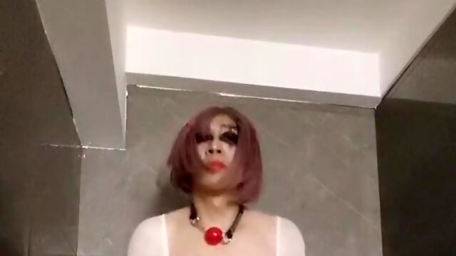Chinese Satanic Sissy Plays Alone - Faux-Cock Tribute Ritual Dance