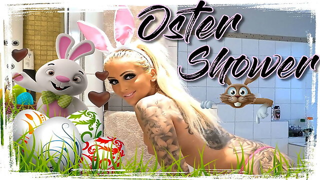 Dirty Easter, dirty talk in the shower for you by German teen