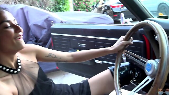Pedal Pumping, Asian Heels Solo, Boots, Car, Vintage, Panties