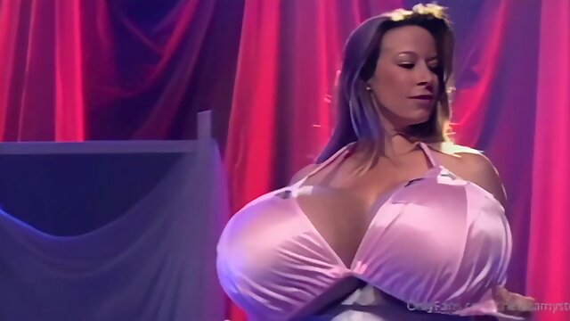 Chunky lady with huge boobs crazy sex clip