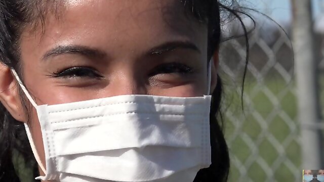 Eye Contact, Female Mask, Japanese Table, Medical, Swallow