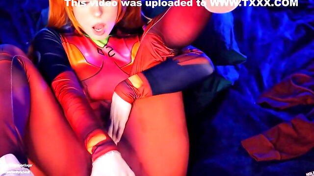 Hot Slut Asuka Langley. Sloppy Blowjob And Pussy Creampie - Mollyredwolf