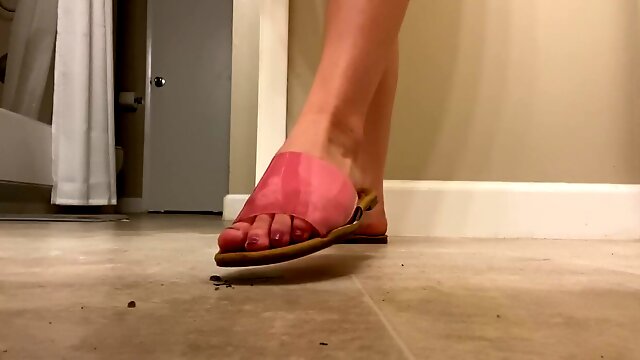 Sandal bug crush fetish by gorgeous college girl with a lot of talking (look at the description)