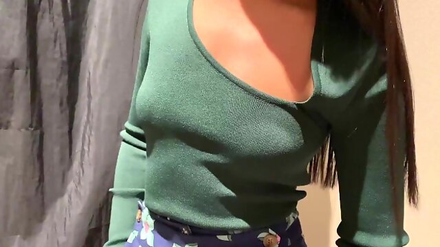 Asian Mouth Finish, Blowjob Fitting Room, Shopping Mall, Thai