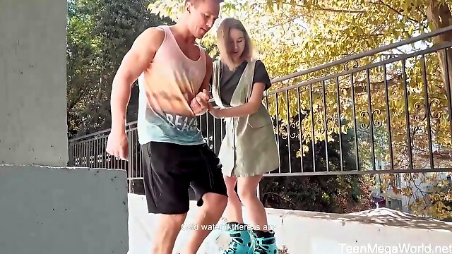 Roller Skates, Teen Skate, Amalia Davis, No Tits Anal