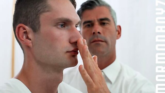 Elder Dobrovnik learns where he belongs in a hot gay vid