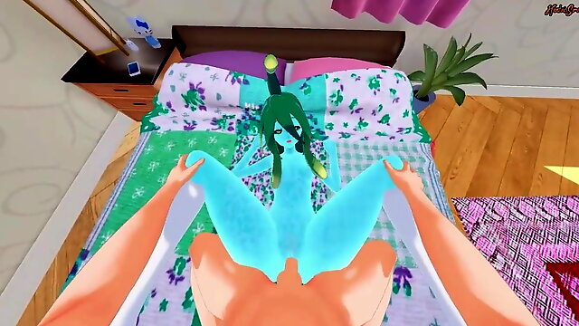 Suu the slime girl gets POV fucked until you cum inside her.