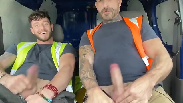 Construction Workers Public Masturbation Compilation