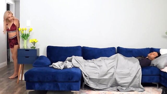 Blowjob Under Covers