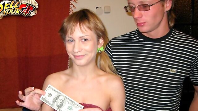 Hungry chick gets some meat and cream