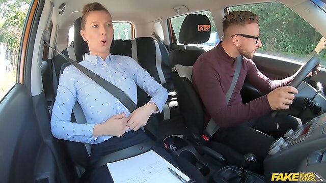 Fake Driving School - Lick My Pussy To Calm Me Down 1 - Emylia Argan