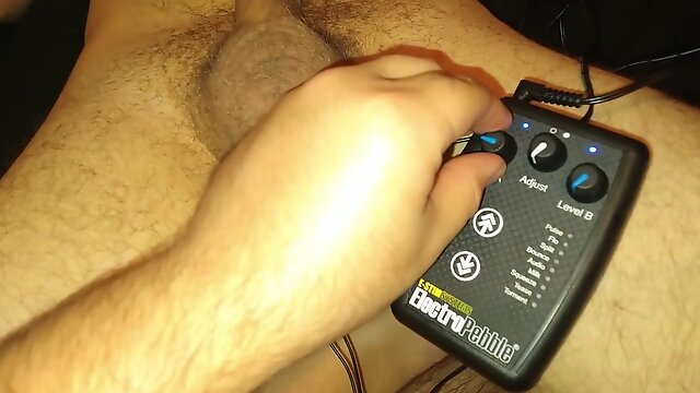 Stimming The Pup With Insertable E-stim After Fucking His Tight Ass