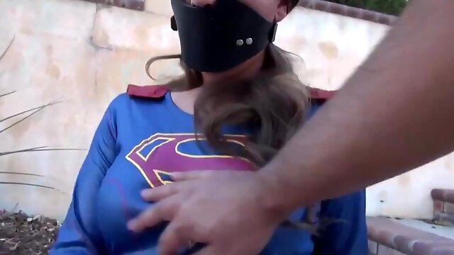 Superheroine Supergirl Bound Cuffed Amd - 720p