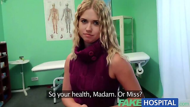 Fakehospital lovely blonde teen prescribed inner cum inside