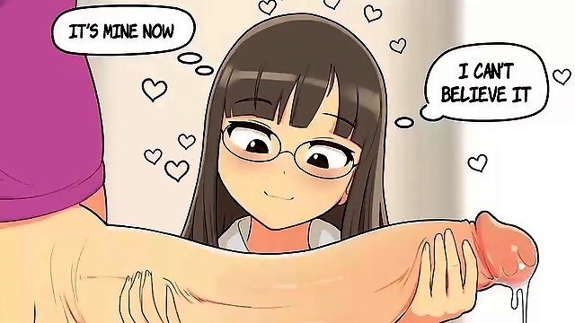 Vídeo de sexo dos desenhos animados de Futanari me deixando louco!