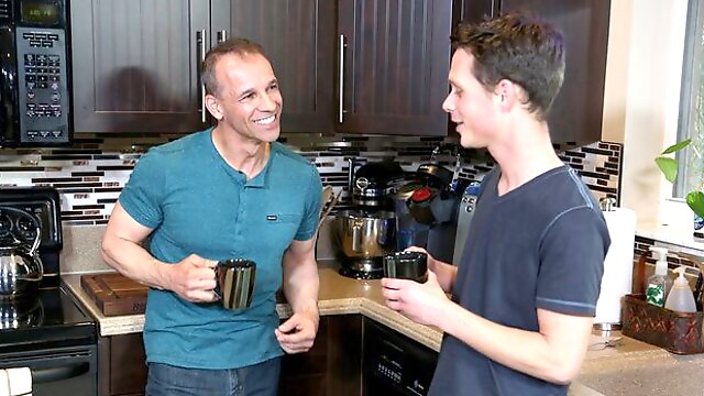 Kitchen old vs young fuck with Mark Winters and Rodney Steele