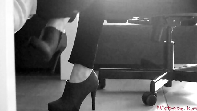 Under Desk Shoe, Lick Shoes Femdom