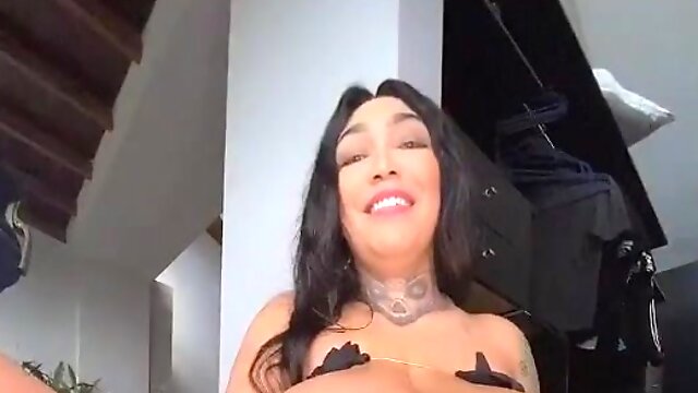 Alluring busty MILFs latina amazing sex clip