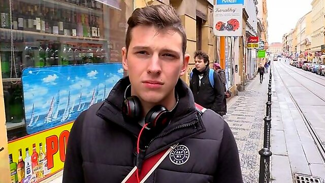 Brown-haired hottie takes a massive load in a POV movie